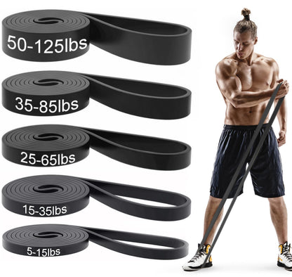 Pull Up Bands, Resistance Bands, Pull Up Assistance Bands Set for Men & Women, Exercise Workout Bands for Working Out, Body Stretching, Physical Therapy, Muscle Training