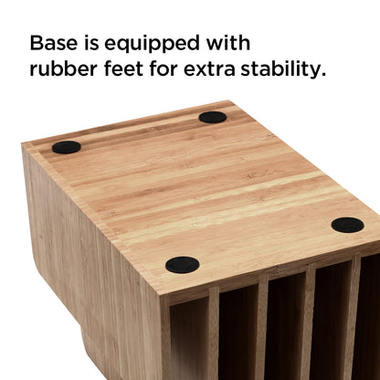 MobileVision Bamboo Device Organizer for Smartphones, Tablets and Laptops, 10 Slots