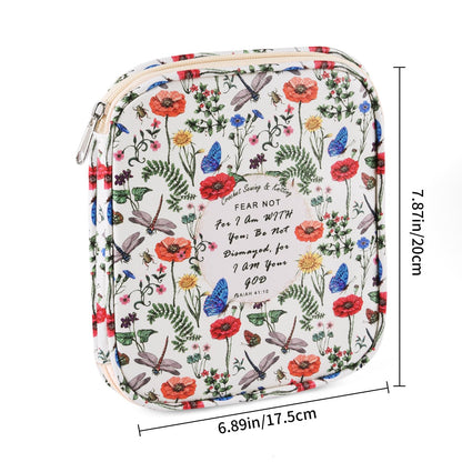 Crochet Hook Case, Portable Zipper Storage Organizer Bag for Crochet Needles/Knitting Accessories, Lightweight Crochet Hook Kit Tools, Easy to Hold(No Accessories Included). Dragonfly