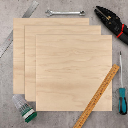 Boao 12 Pcs Real Wood Veneer Sheets 12" x 12" Wood Veneer Laminate Sheets for Jewelry Boxes, Door Panels, Marquetry(Maple)