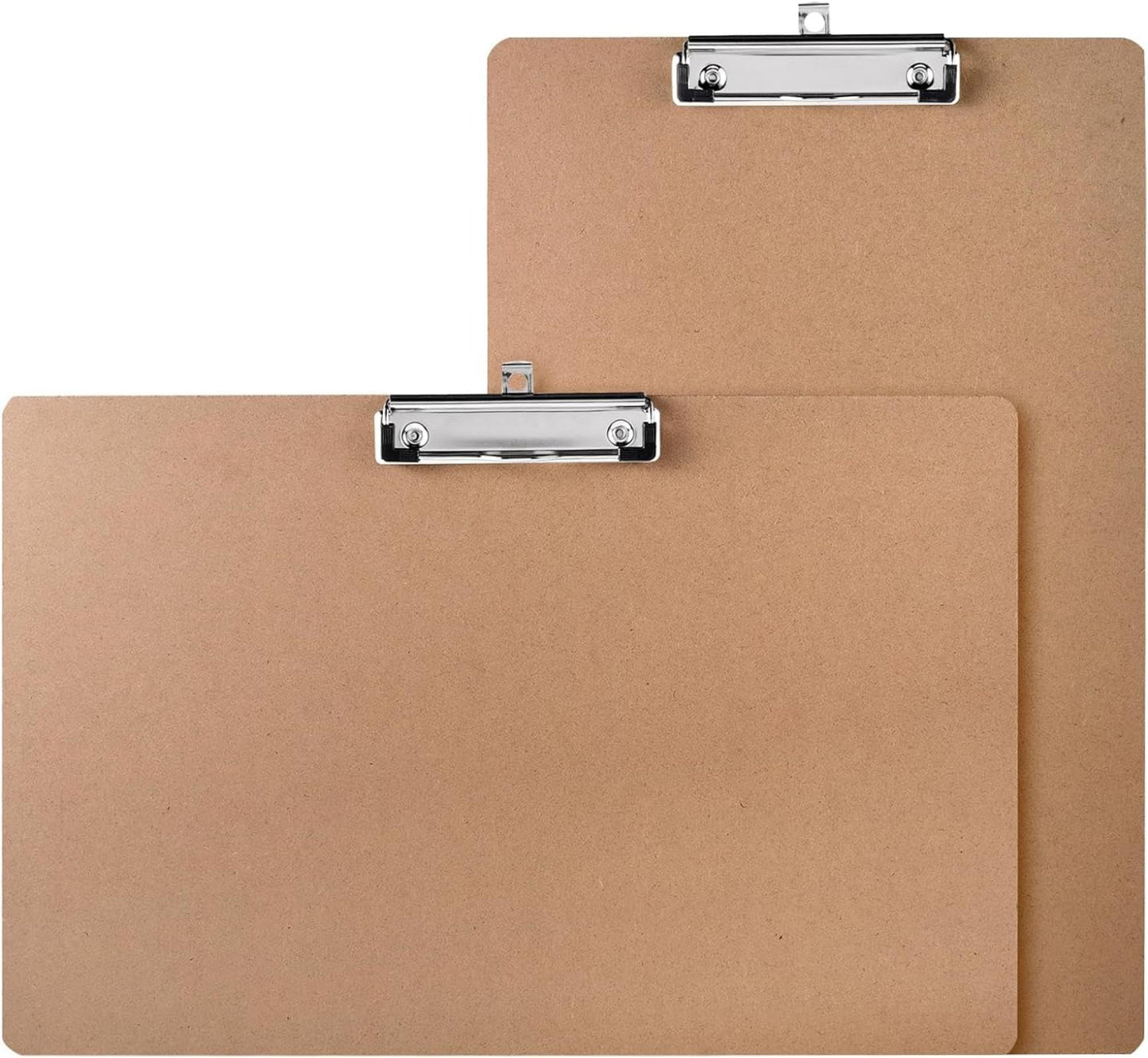 CKKAPTURE 2 Pack Hardboard Office Clipboards - 11x17 Inches, Low Profile Clip, Horizontal and Vertical Design - Ideal for Office, School, and Art Projects
