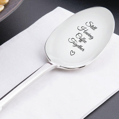 Stainless Steel Coffee Spoon – Couple Gifts – Anniversary Gift for Husband, Boyfriend