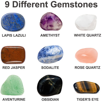 AliKids 3.5LB Professional Rock Tumbler Kit, 3 Speed Settings & Digital 9-Day Timer, Rough Gemstones, 4 Polishing Grits