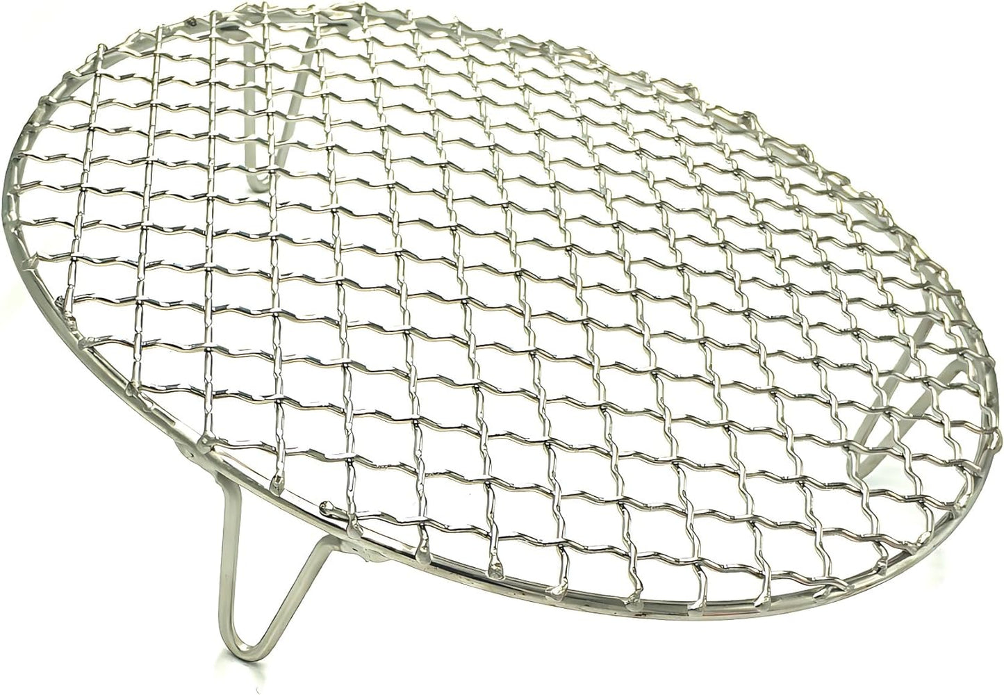 Round Barbecue Wire Rack with 2" Height Legs Dia 9.5" - Multi-Purpose Grill Cooling Rack for Airfryer
