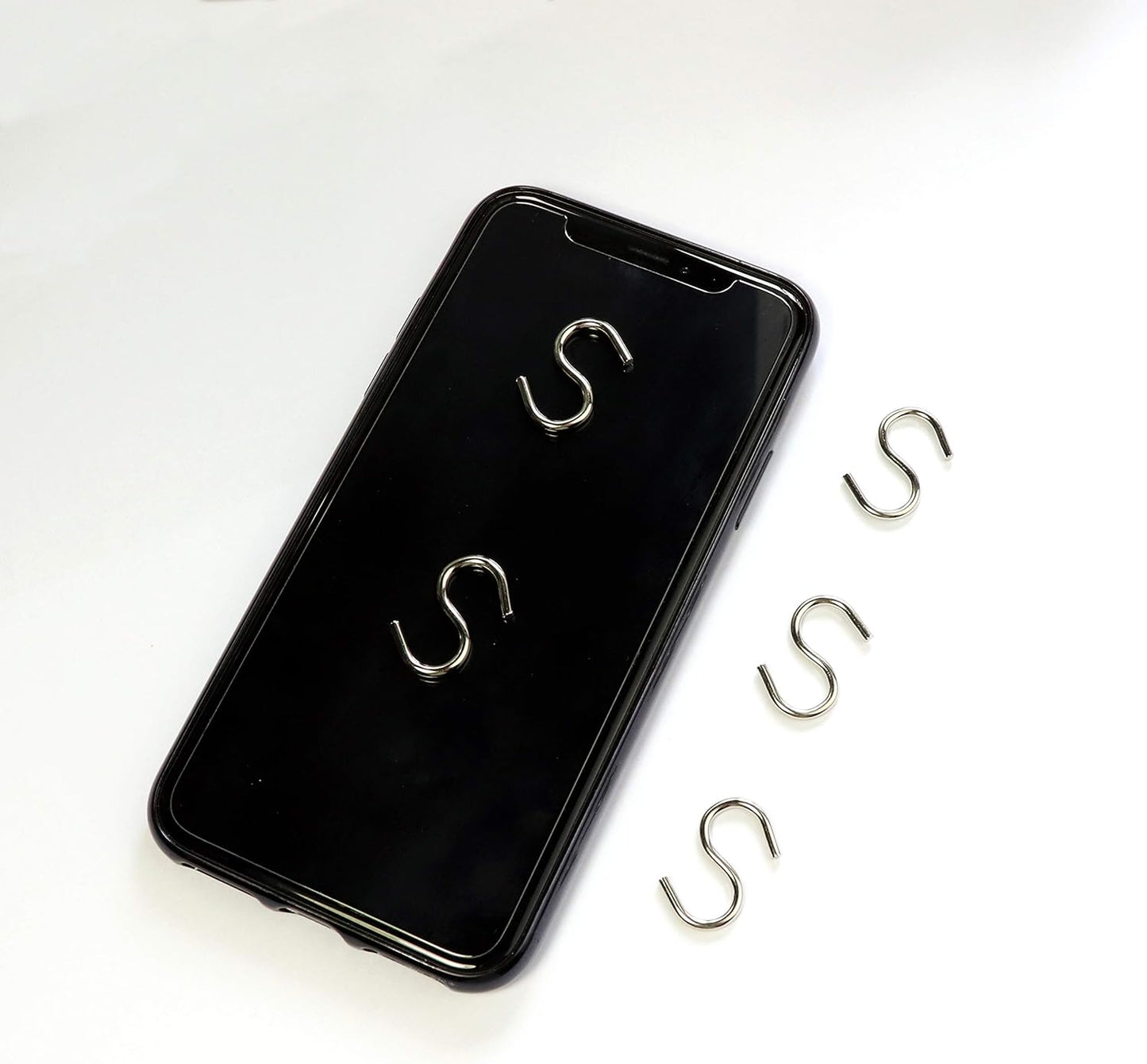 Millennial Essentials Mini S Hooks, 200pcs S Shaped Wire Hook Hangers for DIY Crafts, Jewelry, Key Chain