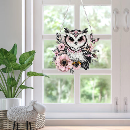 ZeeLionArt Bird Hanging Diamond Art Kits for Adults Pendant Suncatcher, Special Shaped Crystal DIY Pearl Diamond Painting Kits for Adults, Spring Summer Window Wreath Decor 7.6x7.7 Inch