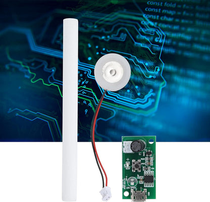 5V Mini USB Humidifier, DIY Kit Atomization Disc, USB Mist Maker with Timing Switch Control for Home Office