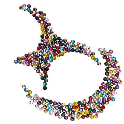4200Pcs Hotfix Rhinestones Round Shape Flatback Crystal Glass Flatback Nail Art (12 Mixed Colors, 3mm SS10)