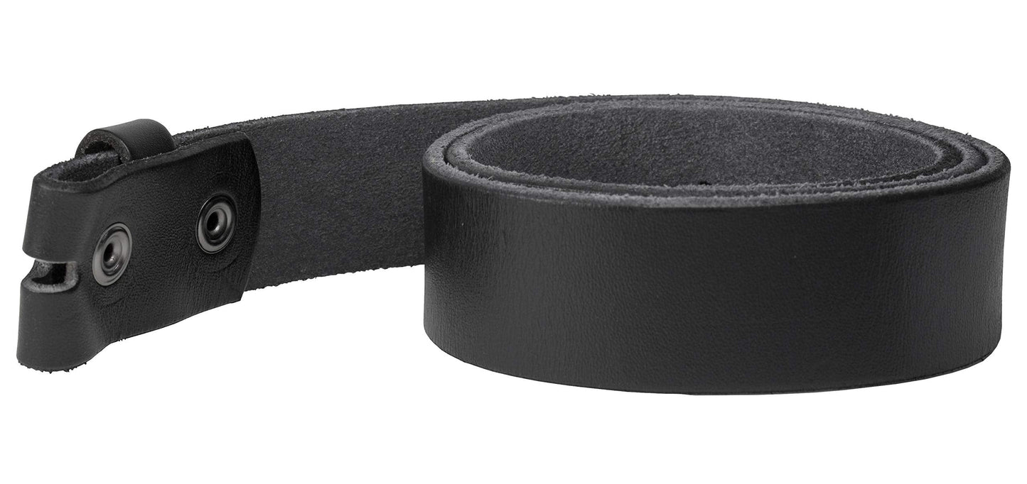 Gelante Genuine Full Grain Leather Belt Strap without Belt Buckle G2016-BK-L