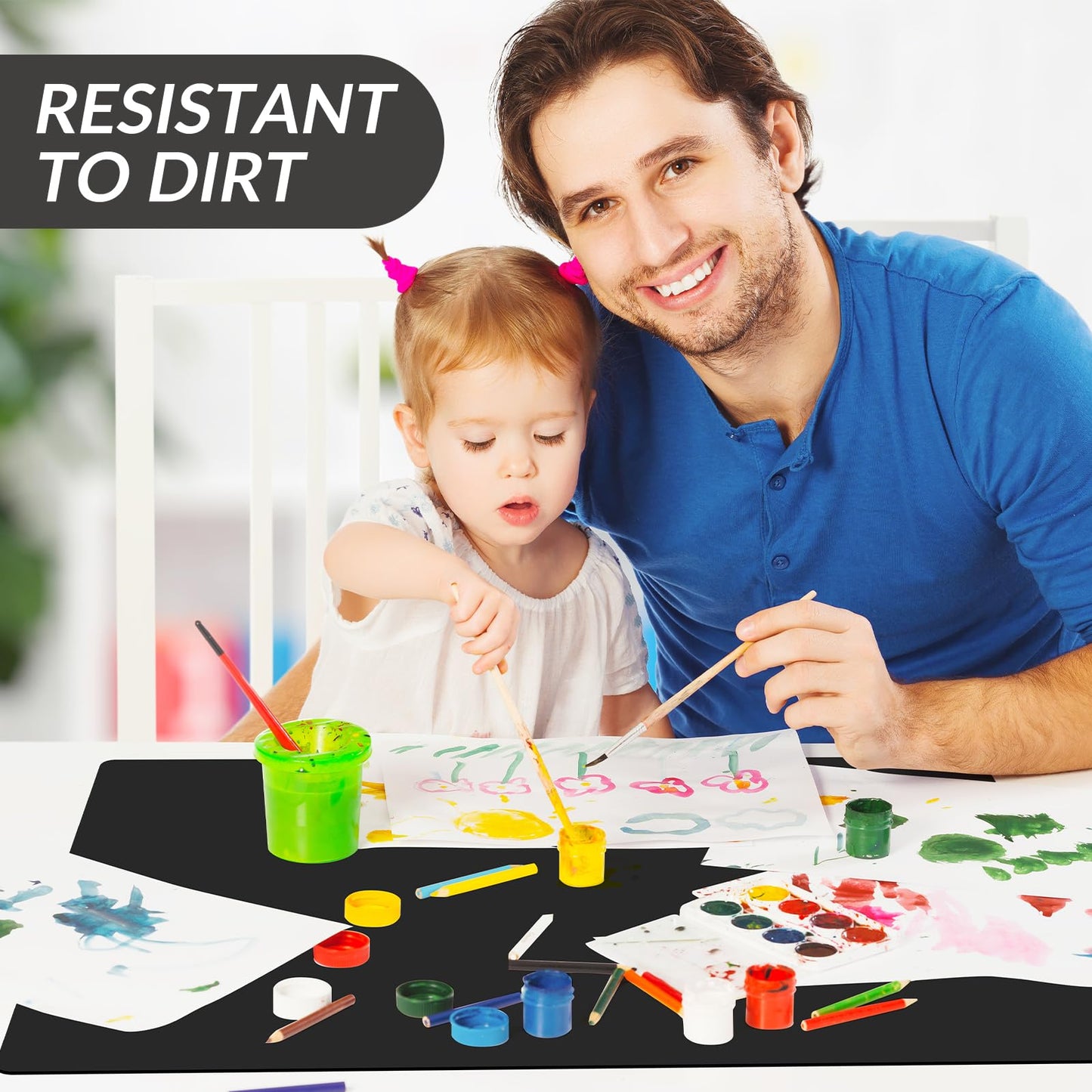 Large Silicone Mat for Counter, Thick Kitchen Countertop Protector，Non Slip Silicone Craft Table Mat, Desk Pad, Multi-purpose and Stain Resistant