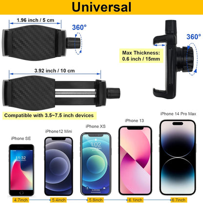 Magnetic Phone Holder,Heavy Duty Phone Mount for Truck/Tractor/Forklift/Boat/Motor Vehicles,Fit 3.5~7.5" iPhone/Nexus/Smartphone,360°Adjustable Arm 3.46" Magnetic Base