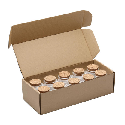 50ml / 1.69 oz. 10pcs Mini Glass Bottles with Cork, Small Glass Jars, Potion Bottles, Glass Vials, Message in a Bottle, Spell Jars with Cork Lids for Display Party Favors DIY Decoration Wedding Gift