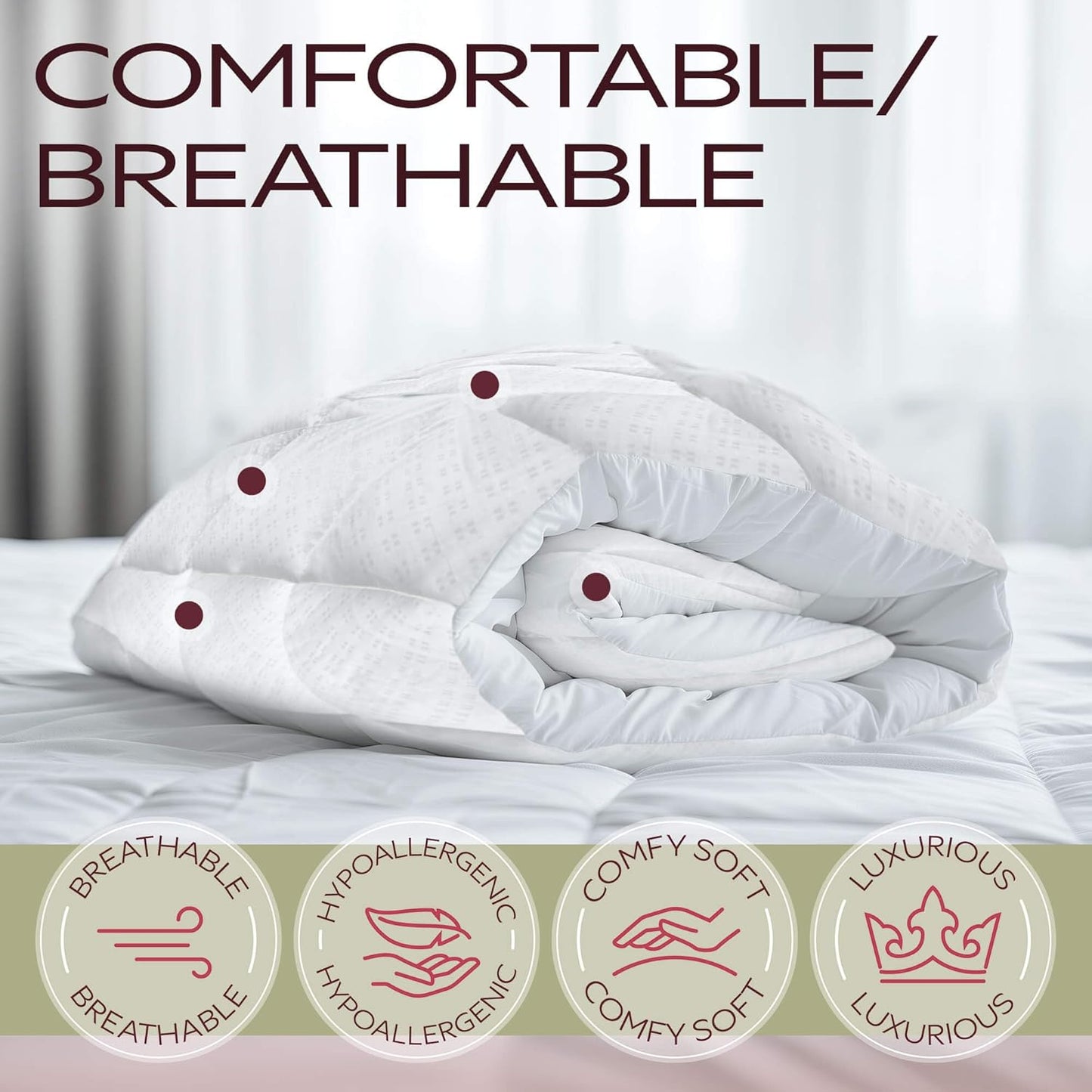 Maxi (33 75) Cot Size X Mattress Pad - Luxurious Cotton Sateen Mattress Protector - Soft, Comfortable, & Breatheable