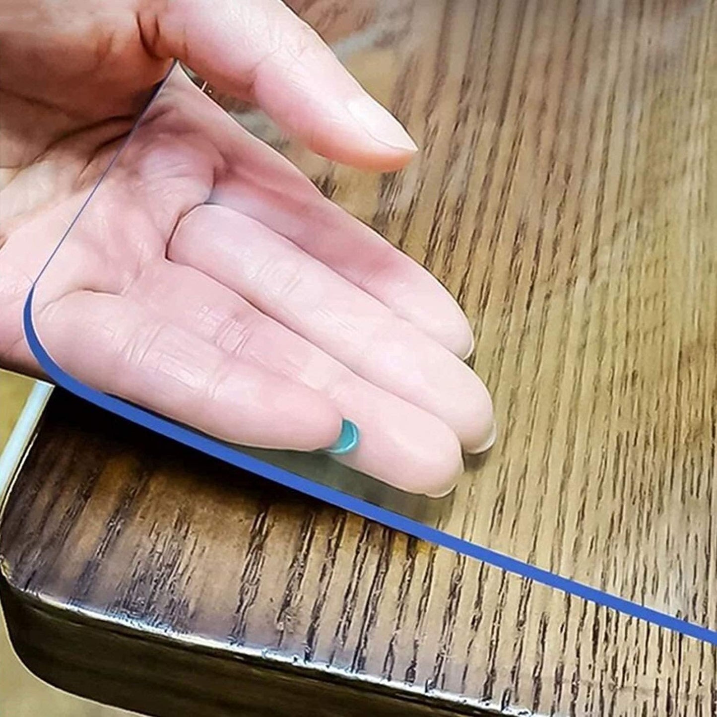 18 32 Inch, 1.5mm LovePads Clear Desk Mat x Thick Clear Table Protector, Waterproof Plastic Table Cover Protector, PVC