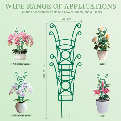 8 Pack Trellis for Potted Plants, Stackable Indoor Plant Trellis for Climbing Plants, Garden Trellis Outdoor for Flower