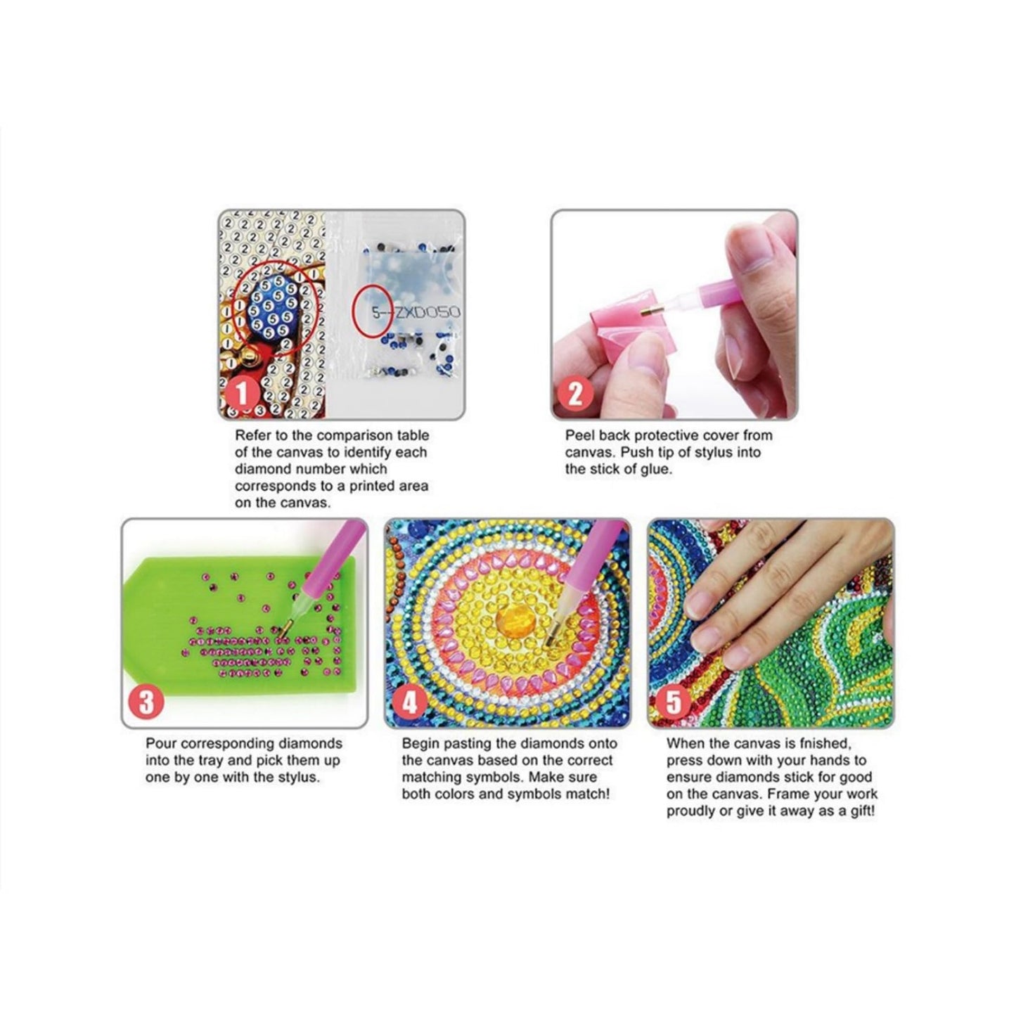 MaiYiYi 3 PCS Datura Notebook Diamond Painting Kit Flower Diary Book Diamond Art Kits for Adults Mandragora Notepad Crystal Diamond Painting for Study Home Office Art Drawing (20X14 CM)