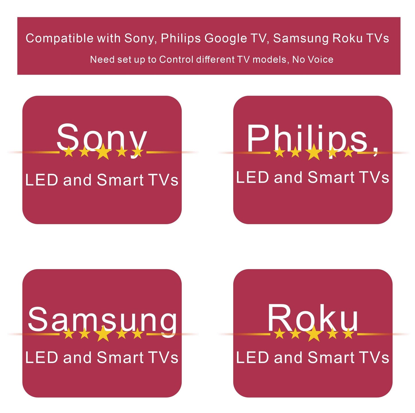B Braince Smart Remote Compatible with Samsung Smart TV Remote Replacement 2025-2019, Voice Control remoto Samsung Smart tv, Mic, Bluetooth, Universal, Tizen OS, No Solar. 2-Year Warranty.
