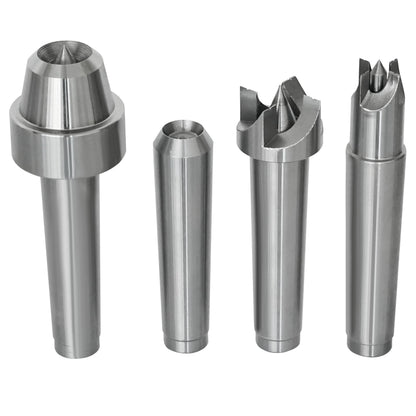 MT2 Wood Lathe Live and Drive Center Set, 4pcs Drive Spur Cup Kit Arbor Woodworking Woodturning Lathe.