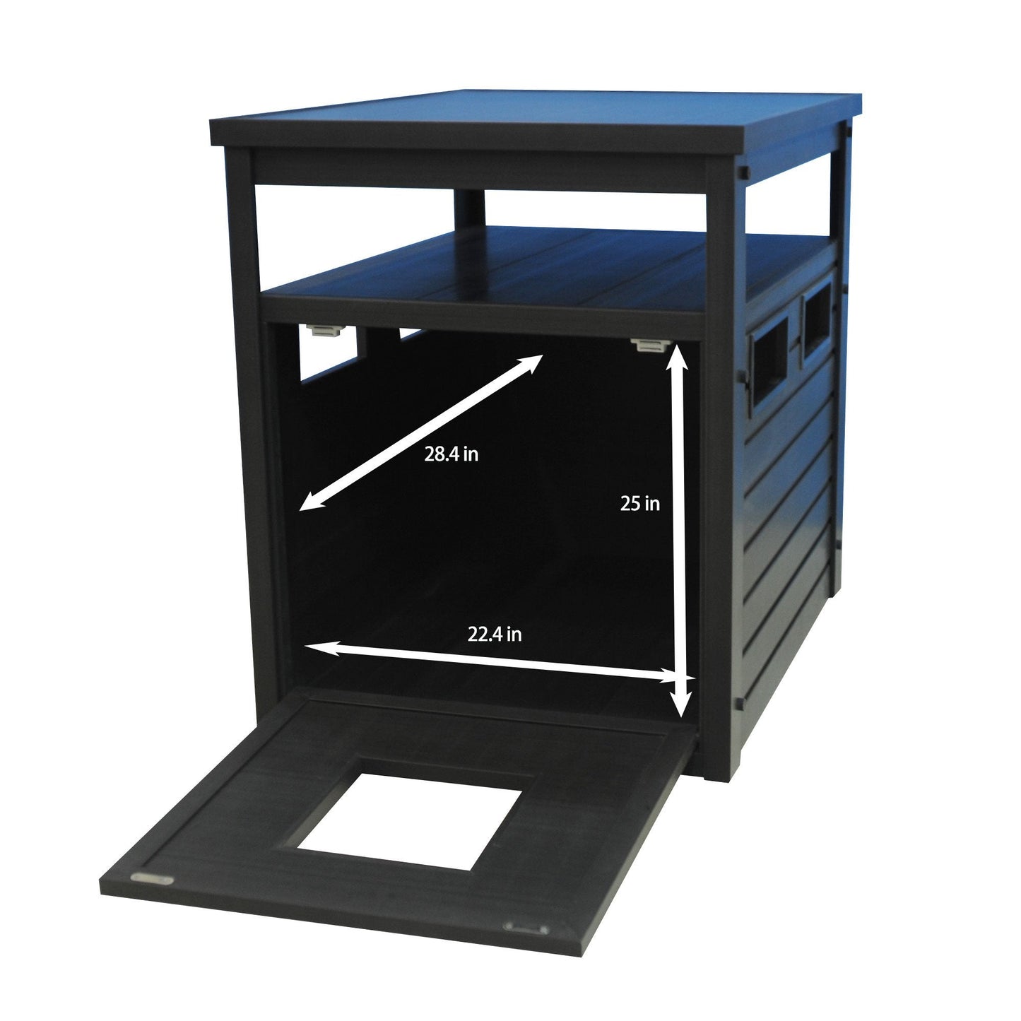 New Age Pet ECOFLEX Jumbo Litter Box Cover End Table - Espresso (EHLB802-02)