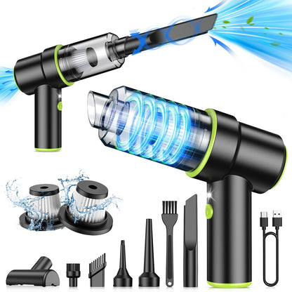 12000PA, 2 1 Multi-Nozzles CODN Handheld Car Vacuum Portable Cordless in Handheld Vacuum Cleaner and Air Duster