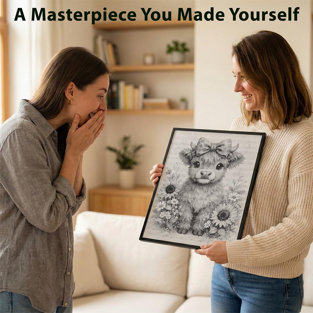 On The Dot Art - Painting Kit for Adults|Enchanted Dragon 13x17 Canvas w/Dual Tip Marker|Relaxing Activity Alternative to Diamond Painting|No Tiny Pcs No Mess Fantasy Mythical Creature Frameable Gift