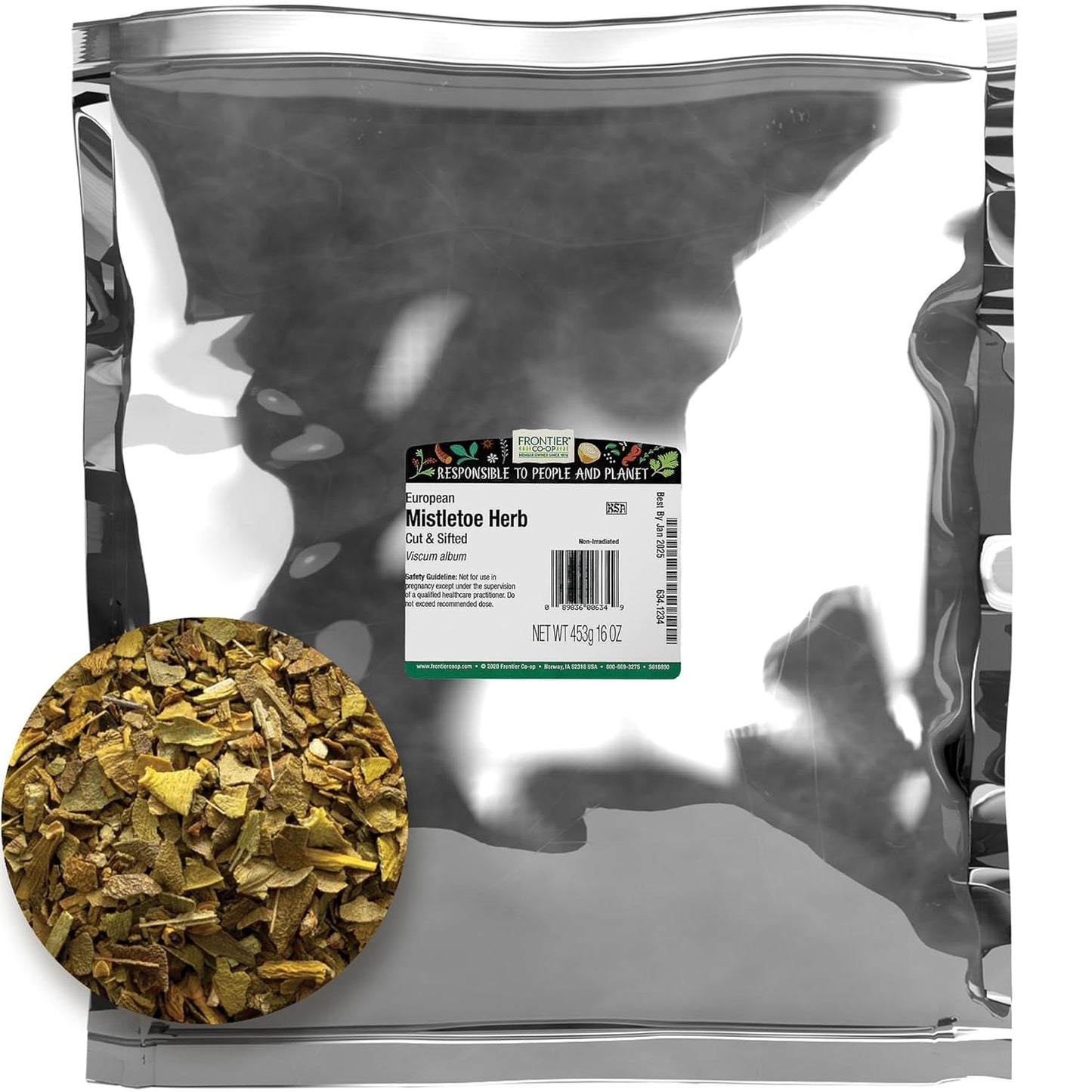 1lb Frontier Co-op Cut and Sifted Mistletoe Herb