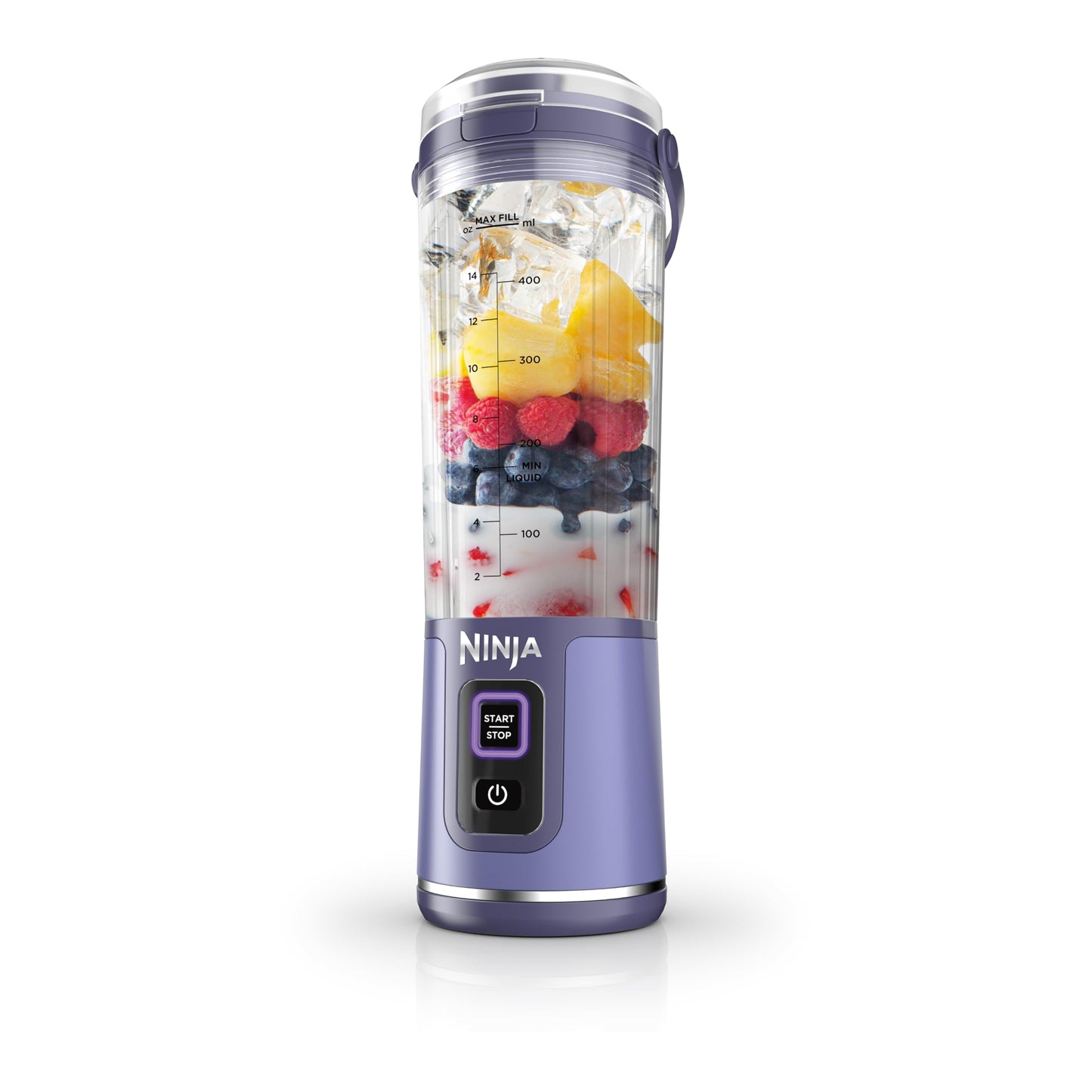 Ninja BC151BK Blast Portable Blender, Cordless, 18oz. Vessel, Personal Blender-for Shakes & Smoothies, BPA Free, Leakproof-Lid & Sip Spout, USB-C Rechargeable, Dishwasher Safe Parts, Black