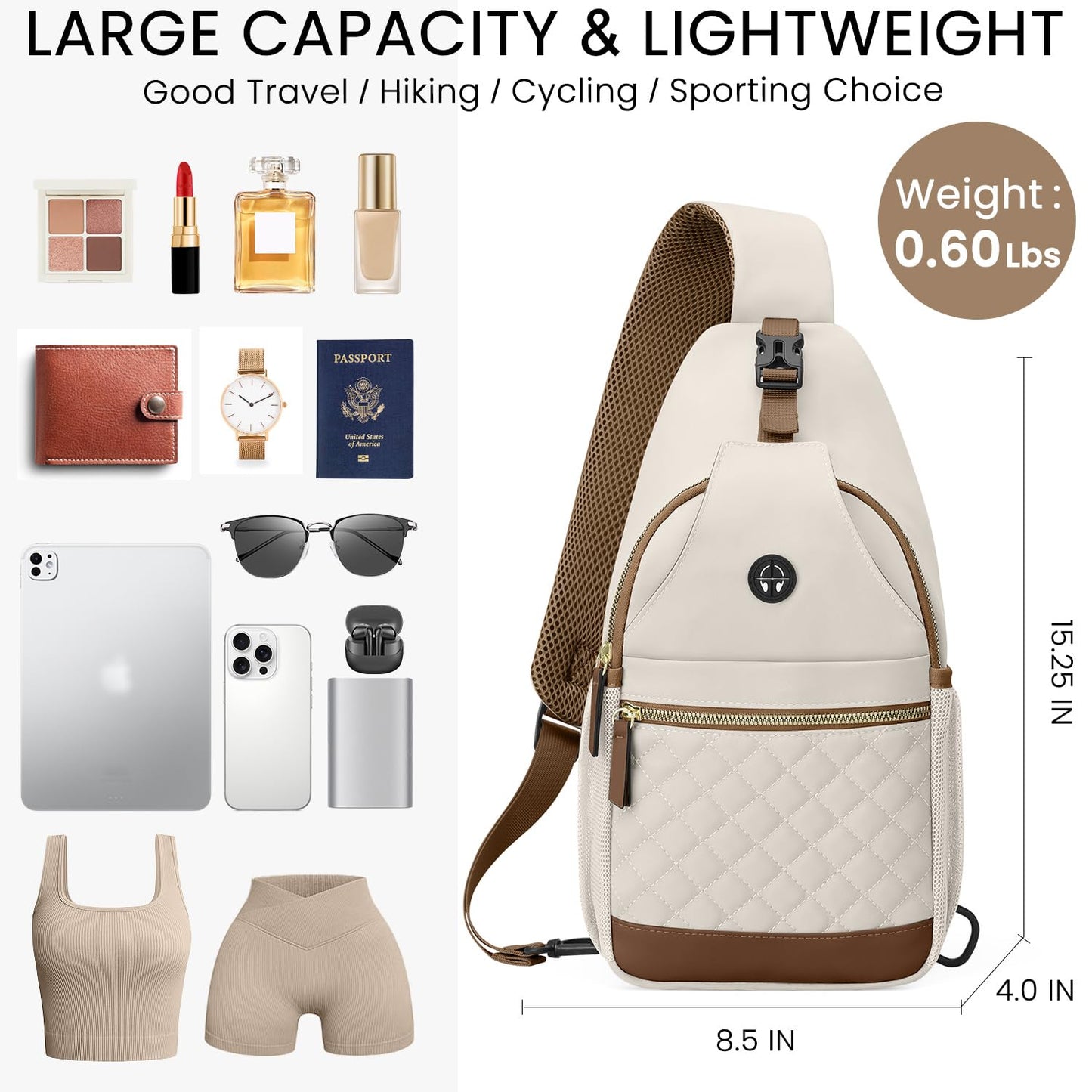 Small Crossbody Purses Bags for Women Men Travel, Chest Sling Bag Women Casual Cross Body Bag for Woman Sling Backpack