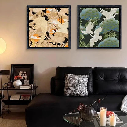 HUACANVAS 8x10 Canvas Floater Frame for Oil Paintings, 2 Pack Canvas Frames with 0.6"-0.9" Deep for Art Print, Picture Floating Frames,Float Frame for Wall Decor (Black,8"x10")