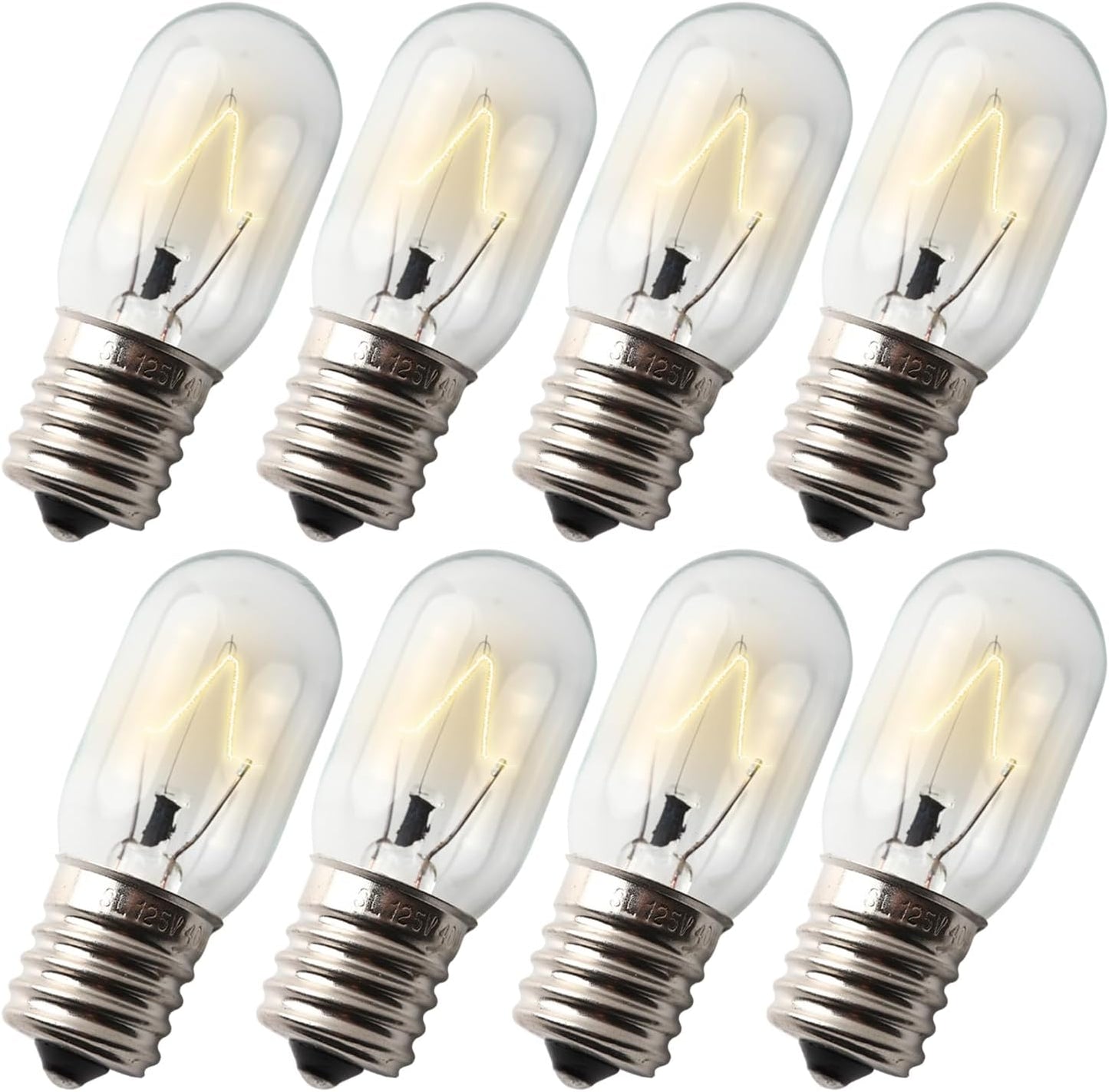 Seentech Microwave Oven Bulbs - Model 8206232A, 125V 40W E17 Base for Under Hood and Lava Lamps