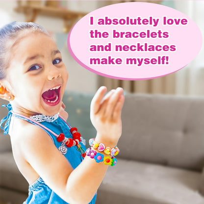 ZMLM 24 Pack Charm Bracelet Making Kit for Girls 4-12, Jewelry Making Kit, Friendship Bracelet Kit, Birthday Party Favors, Goodie Bag Stuffers, Arts Crafts for Kids, Classroom Prizes, Return Gifts