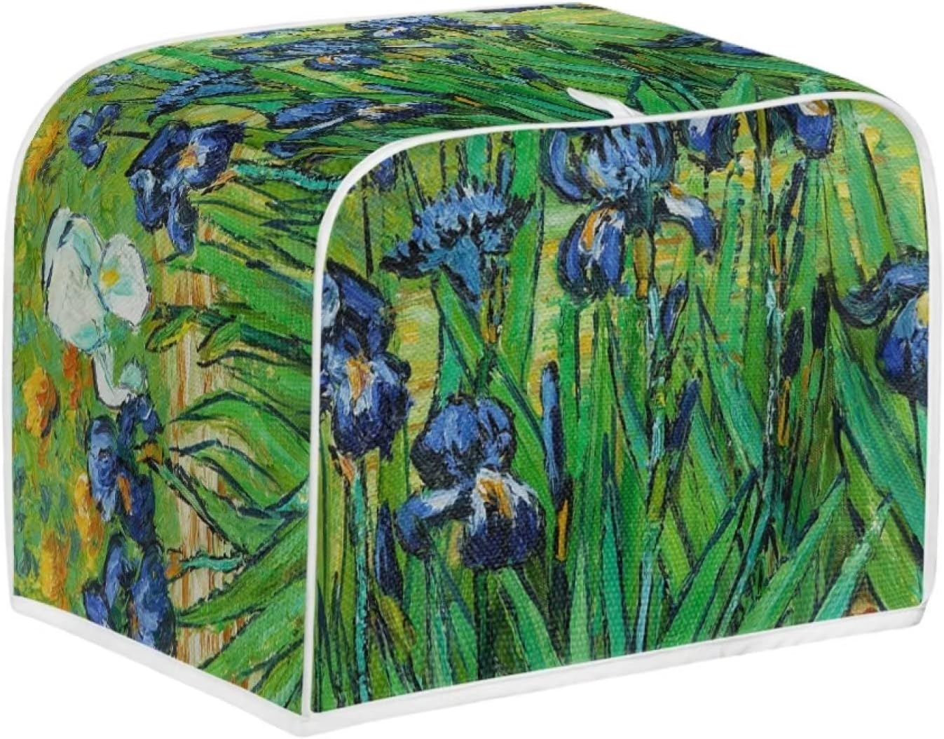 DISNIMO Irises Van Gogh Polyester Toaster Cover, 2 Slice, Kitchen Small Appliance Dust & Fingerprint Protection
