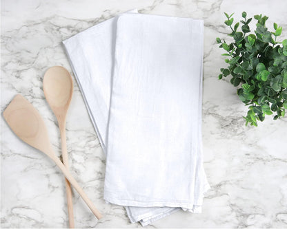 24 Pack 28x28 Inch, 100% RUVANTI Flour Sack Towels Cotton Tea Towel, Reusable, Machine Washable, Absorbent BarTowels