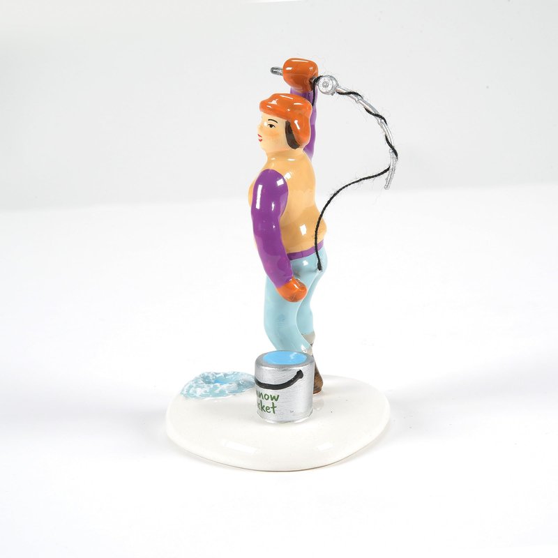 Department 56 Original Snow Village Accessories Hooked a Big Fish Figurine, 2.99 Inch, Multicolor
