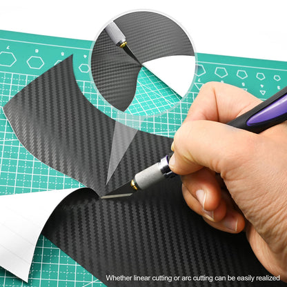 EHDIS Precision Hobby Knife Set Utility Craft Knife Kit with 10PCS Blades for Art, Working-Stencil, Scoring, Scrapbooking, Architecture Modeling, Crafting, Precision Knife (Purple)