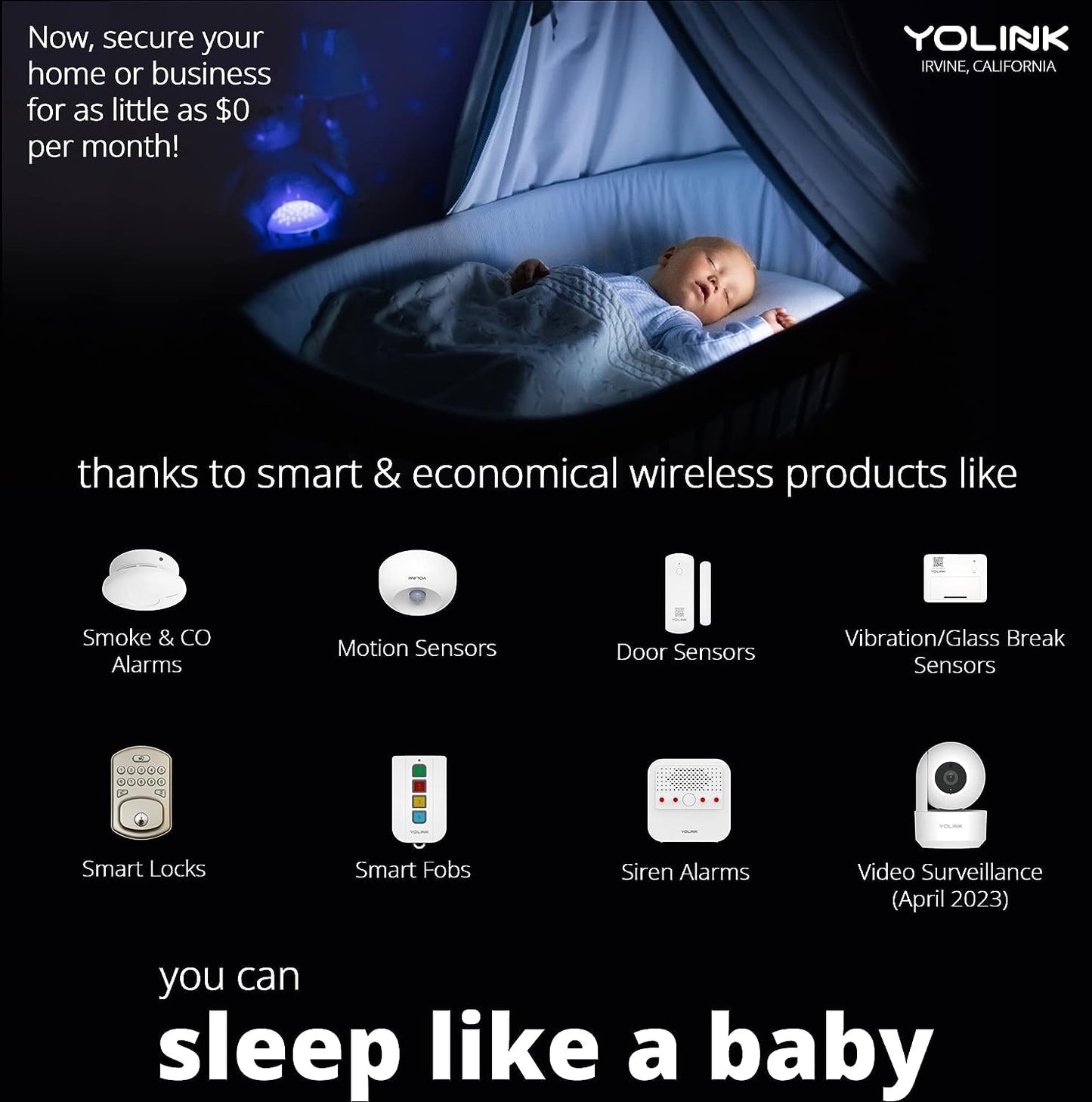 YoLink Outdoor Security Siren & Smart Alarm Controller Kit - Loud 110 dB, Wireless, Battery-Powered, 1/4 Mile Range, Android-iOS App, Alexa, Google, IFTTT, Home Assistant, Hub Required!