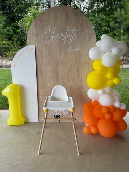 Skiennix 40-Inch Yellow Number Balloons - Perfect for 2nd, 12th, 21st Birthday Celebrations & Events