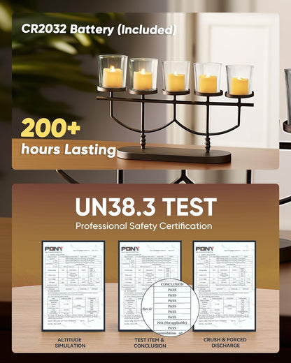 Homemory 50Pack Flameless LED Votive Candles, 200+Hour Lasting Electric Fake Candles, Battery Operated Tealights in Warm White for Wedding, Proposal Anniversary, Romantic Decor (Ivory Base)
