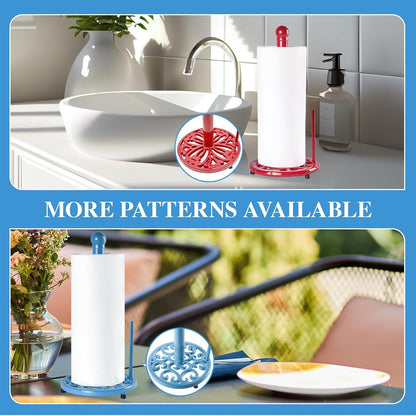 Countertop JOGREFUL Paper Towel Holder Stand, Cast Iron Kitchen Paper Towel Vintage Stand with Weighted-Base, Bathroom