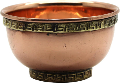 Copper Offering Bowl, 3 Inch Diameter, Great for Altar Use, Ritual Use, Incense Burner, Smudging Bowl, Decoration Bowl