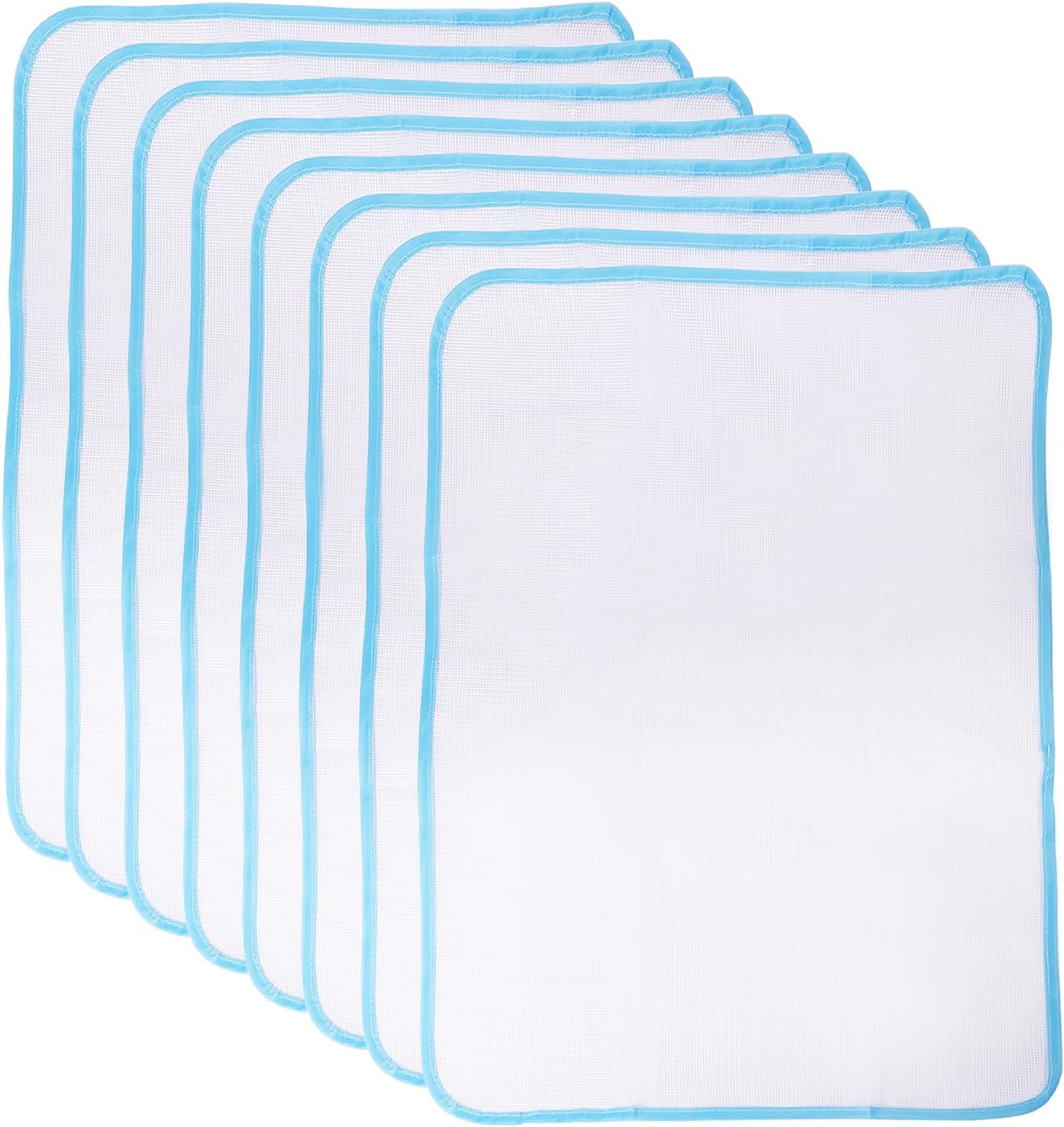 CHGCRAFT 8PCS Protective Ironing Pressing Pad, Ironing Cloth Mesh Fabric, Heat Insulation Pad, 23.8x16.1 inch