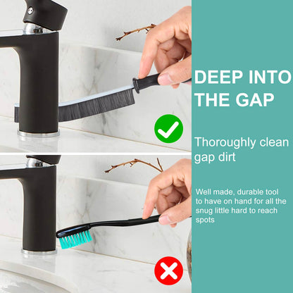 Crevice Cleaning Brush，Hard-Bristled Grout Brush，2026 New Multifunctional Gap Cleaning Brush Tool，Dead Corners Brushes for Bathroom Kitchen Tiles Window Door Slots，5pcs