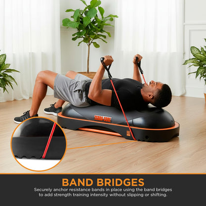 Terra Core Balance Trainer – Inflatable Home Gym Fitness Platform for Core, Strength, Balance, HIIT and Conditioning, Full Body Functional Training Tool for Stability and Cardio Workouts at Home