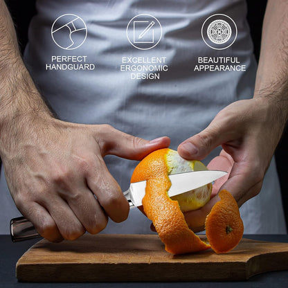 imarku Paring Knife - Paring Knives, 3.5 Inch Small Kitchen Knifes - Japanese High Carbon Stainless Steel Fruit Knife, Ergonomic Pakkawood Handle, Ultra Sharp Blade, Unique Gifts for Men and Women
