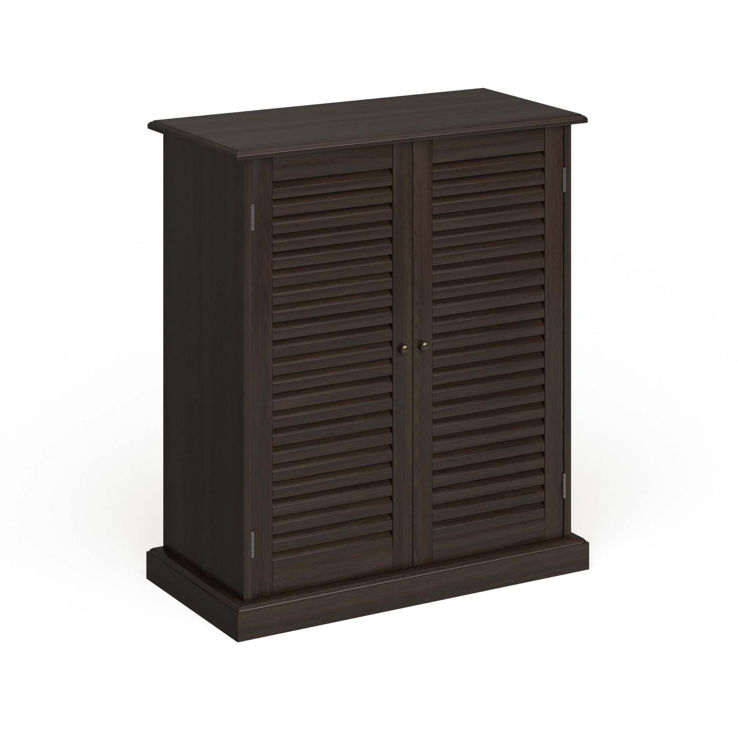 Furniture of America Laires 5-Shelf Enclosed Shoe Cabinet, Espresso
