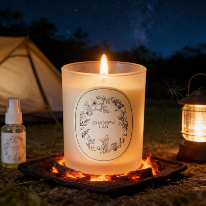Scented Candle, Round Frosted Atmosphere, Suitable for Home 3-in-1 Set (Gardenia/Jasmine/Osmanthus)