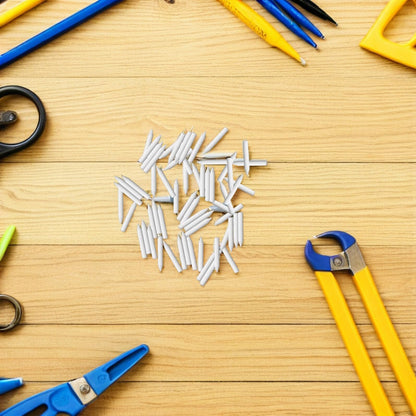 NUOBESTY 60pcs Ceramic Fired Support Nails Clay Support Ceramic Pottery Kiln Nail Heat Tolerant Stilt Pins Sculpting Ceramics Tool Claeys Glass Refractory Material Tool Kit White