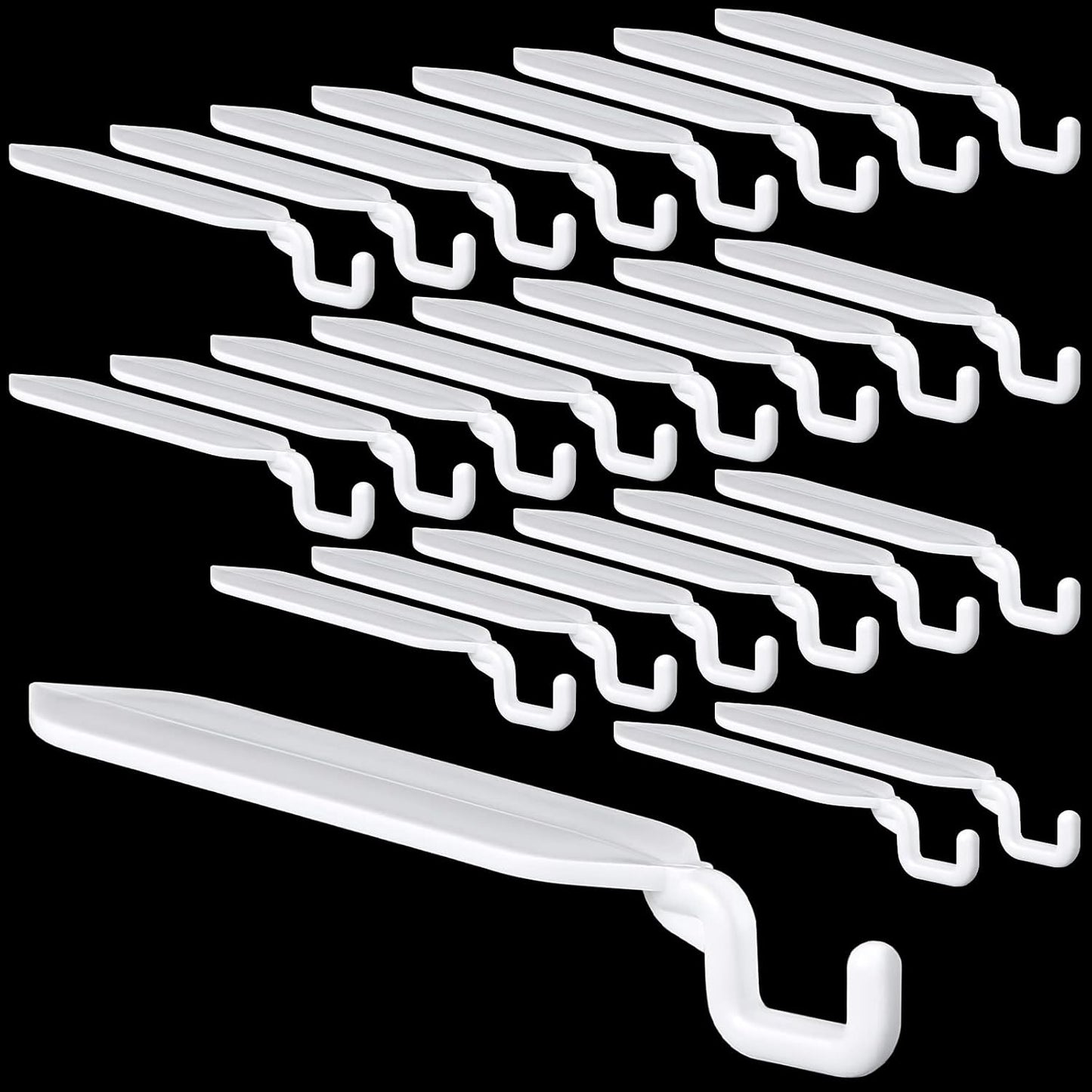 24 3" 4 Lbs Yinkin Pcs Flat Light Hooks Plastic Hooks Christmas Light String Hanging Patio for Solid Insulated Aluminum