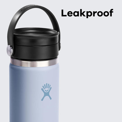 20 Oz Hydro Flask Flex Sip Coffee Tumbler Insulated Stainless Steel, Non Spill, Leak Proof Travel Coffee Cup Birch Gray