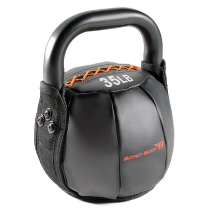 BIONIC BODY by Marcy Soft Kettlebell with Handle for Weightlifting, Conditioning, Strength and core Training